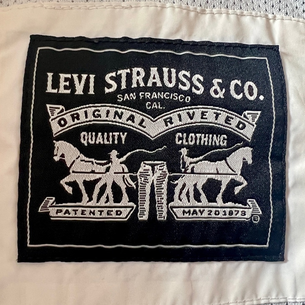Levi's Retro Varsity Bomber Zip-Up Windbreaker Jacket - Large - Picture 11 of 14